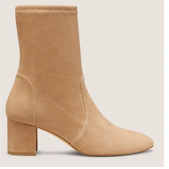 Stuart Weitzman Ariana 60 Sock Bootie - Picture 2 of 13